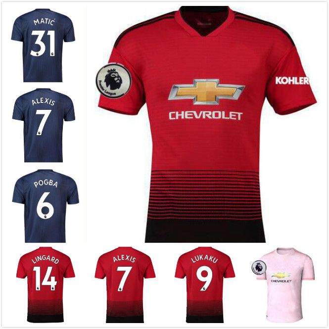 2019 Manchester United Jersey 2018 2019 Man Soccer 6 POGBA ...