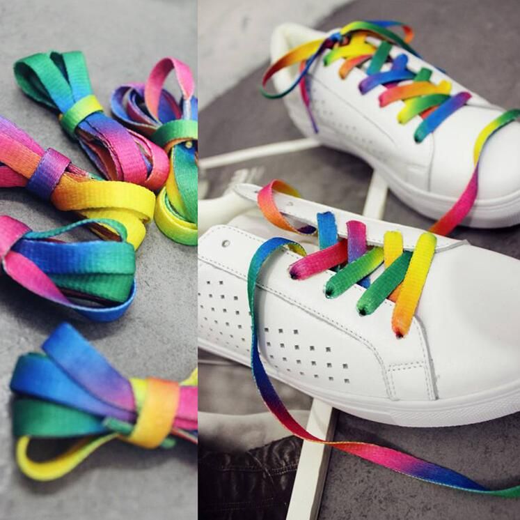 shoelaces rainbow