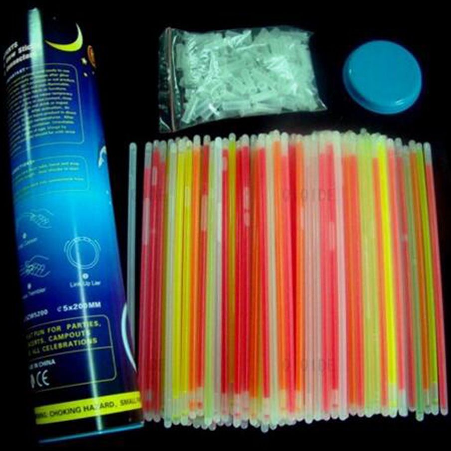 20CM Glow Stick Multi Color Bracelet Glow Stick Bracelets Mixed Colors Party Favors Supplies Light up Toys