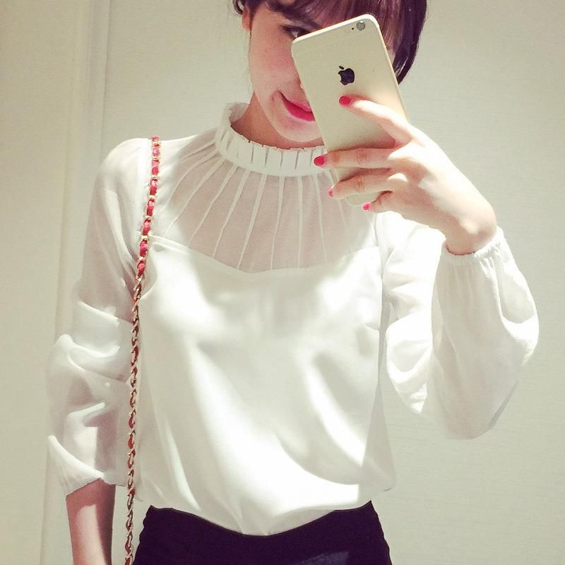 all white party blouses