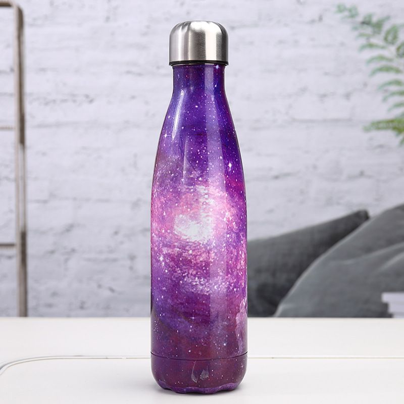Best 500ml 17oz Starry Sky Water Bottle Stainless Steel Vacuum