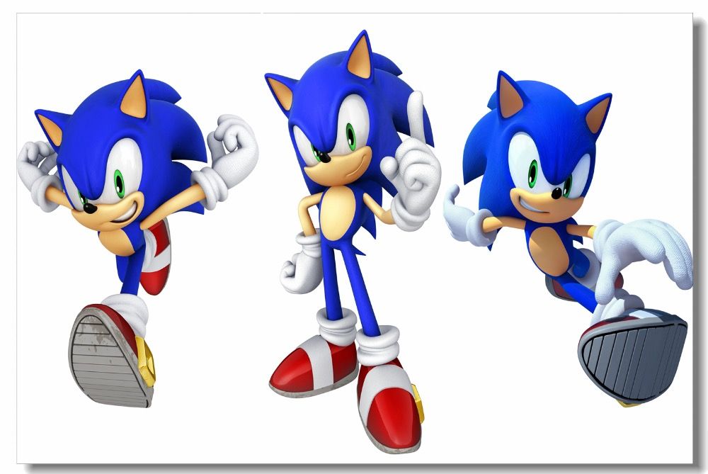 custom canvas wall murals super sonic the hedgehog poster super