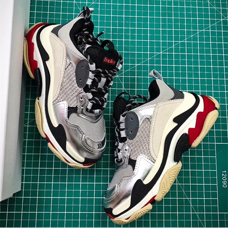 Newest Triple S Men And Women Retro Running Shoes Mens Shoes