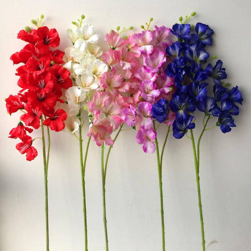 2020 Fake Long Stem Gladiolus 2 Stems/Piece Simulation Freesia For