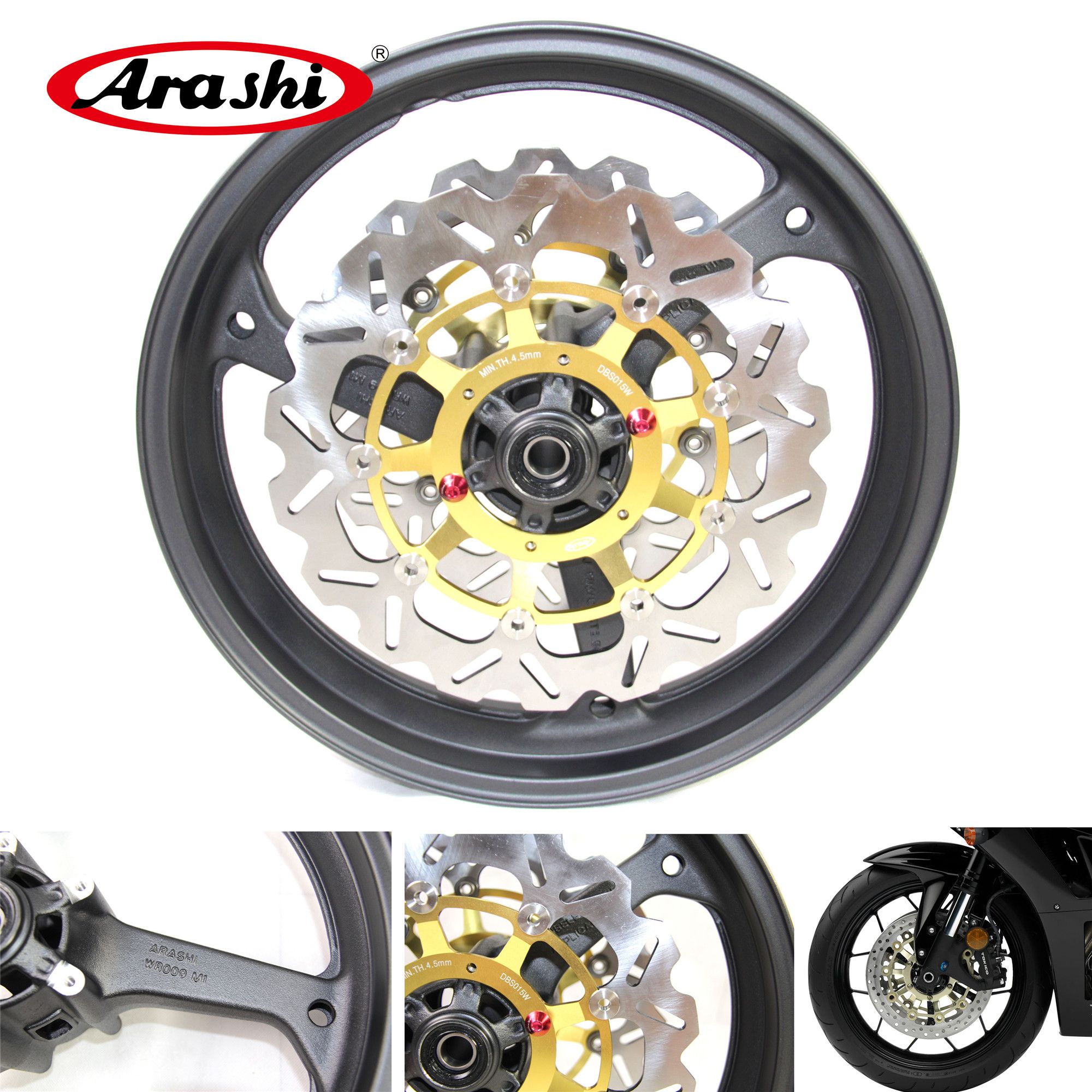 2019 Arashi For Honda Cbr600rr 2007 2015 Front Wheel Rim Brake Disc