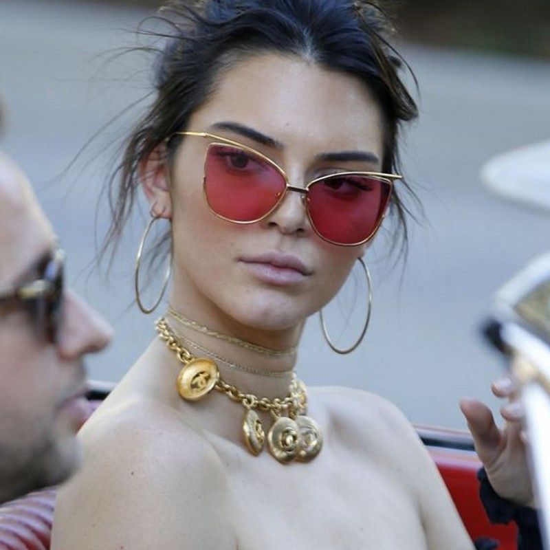 Acquistare Rihanna Cat Eye Occhiali Da Sole Rossi Da Donna Di Marca Vintage  Tonalità Di Occhiali Da Sole Colorati Occhiali Da Sole Donne Occhiali Da  Sole Giallo Oculos Economico | Consegna Veloce