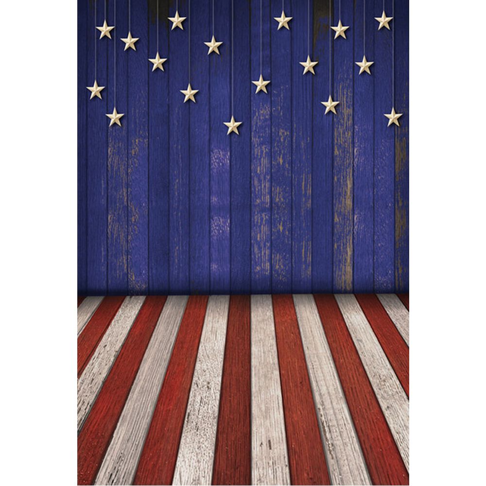 2018 blue wooden wall hanging stars american flag backdrops