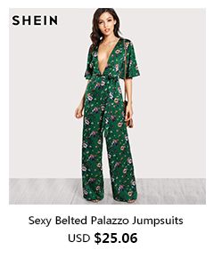 Compra SHEIN Elegante Raya Vertical En Blanco Y Negro Detalle De Volantes  Envoltura De Cuello En V Profundo Con Cinturón Mono Verano Mujer Ropa De  Trabajo Mono Barato | Entrega Rápida Y