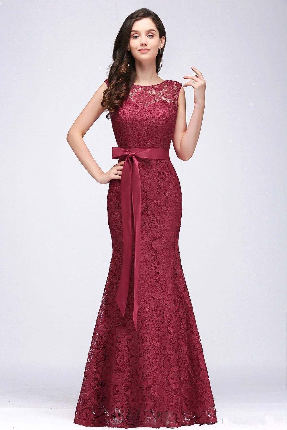 designer burgundy dress