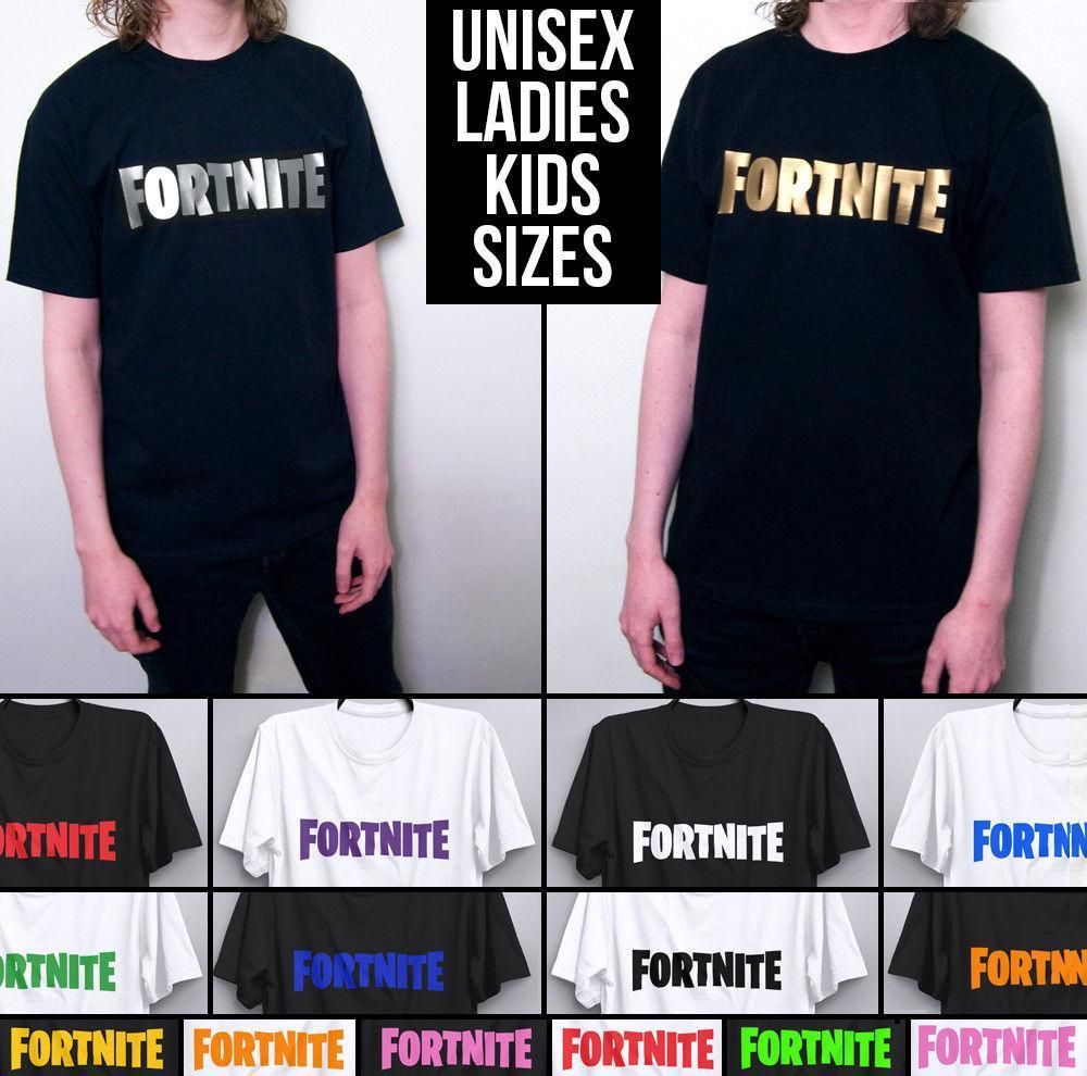 Fortnite T Shirt Logo Gold Silver Gaming Ps4 Xbox One Pc Fortnight - fortnite t shirt logo gold silver gaming ps4 x!   box one pc fortnight game top tee make your own tee shirt design crazy !   t shirt design from liguo0056