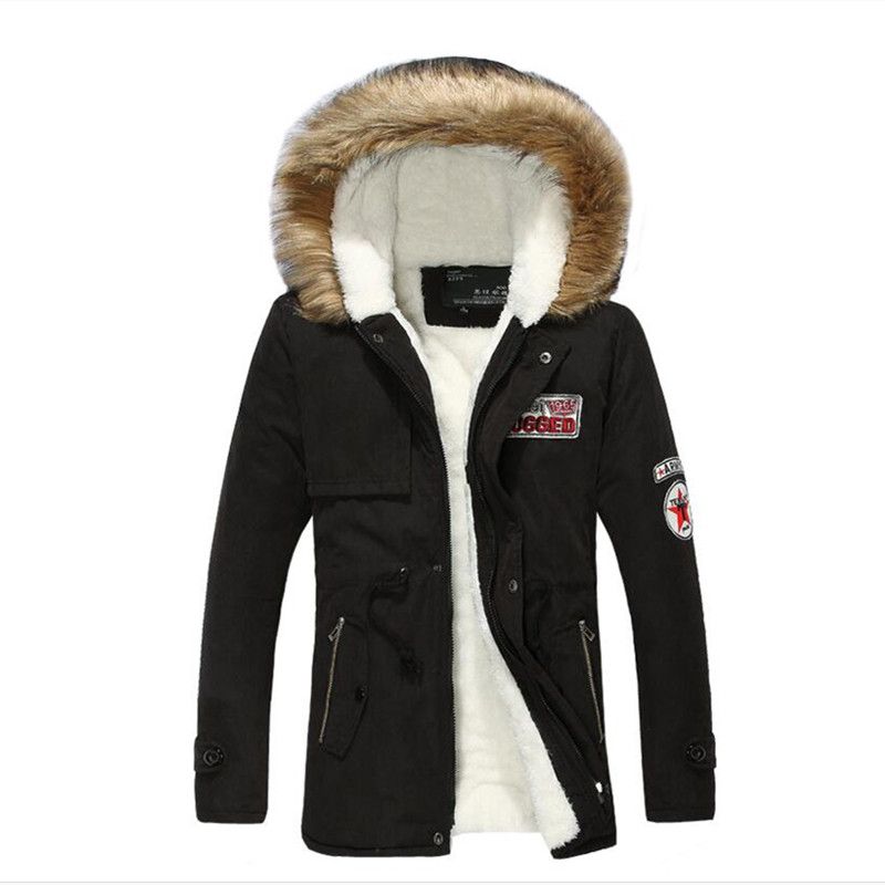 Outwear Abrigos Capucha Cuello Compre Casual Otoño Downs Hombre Gruesa Invierno Para 2018 De Alta Calidad Chaquetas Parkas Con Cálido Piel RHwRTW6q