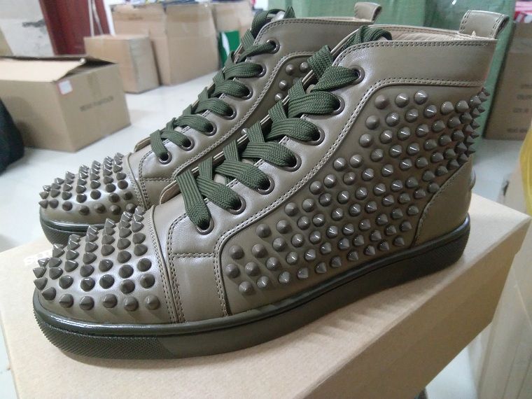 Download Red Bottoms Spikes Flats High Top Sneakers Men Shoes ...