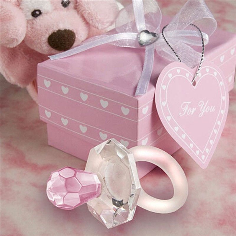2019 New Party Gift Artificial Crystal Pacifier Charm Pendant Girl