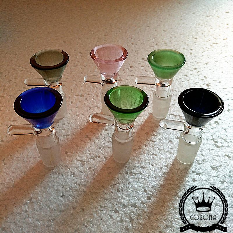 2019 Factorys 18mm Red Flower Glass Bowl With Male Joint For Bong Bongs Water Pipes Bongs Water