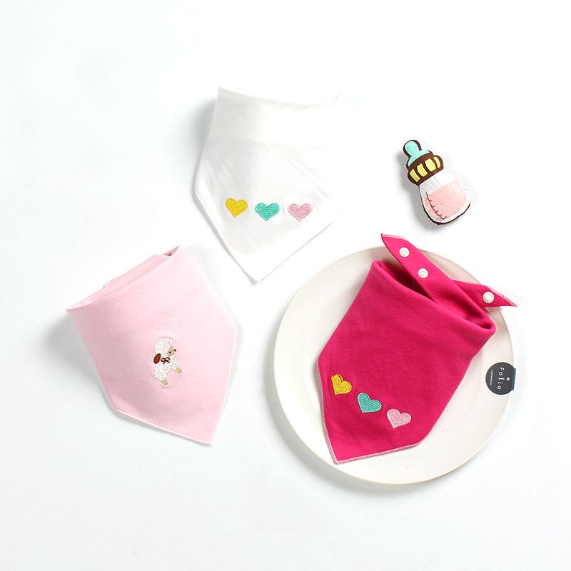 Cotton Baby Newborn Infant Kids Toddler Tassel Waterproof Bibs Saliva Towel E