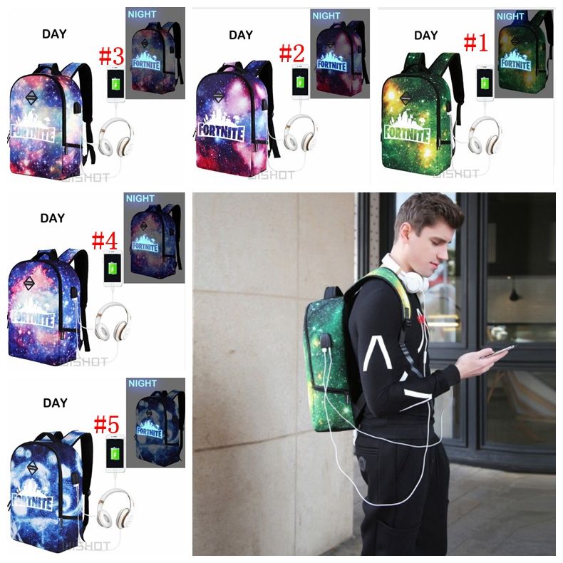 Kupit Optom 5 Cvetov Fortnite Battle Royale Svetyashijsya Ryukzak Usb - kupit optom 5 cvetov fortnite battle royale svetyashijsya ryukzak usb zaryadka vodonepronicaemaya zashita ot krazhi bolshaya emkost dorozhnaya sumka vselennaya space