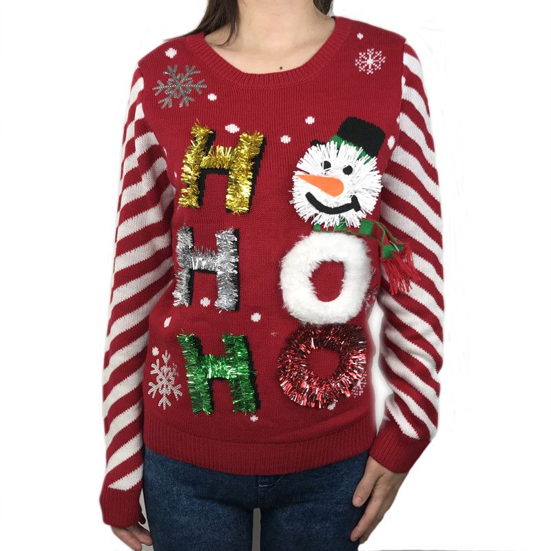 2019 Funny Womens Ugly Christmas Sweaters Knitted Tacky