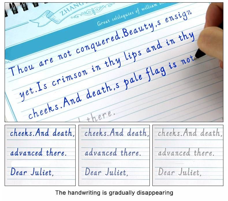 hb206 italic english calligraphy handwriting copybook practice book paper posts notepads handwriting copybook notes notepads online with 1256piece on