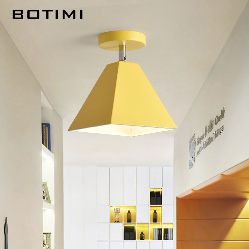 2019 Botimi Nordic Led Ceiling Light With Metal Lampshade Surface 2019 Botimi Nordic Led Ceiling Light With Metal Lampshade Surface Mount Lightings For Dining Room Colorful Kitchen Lighting Fixtures From Alluring