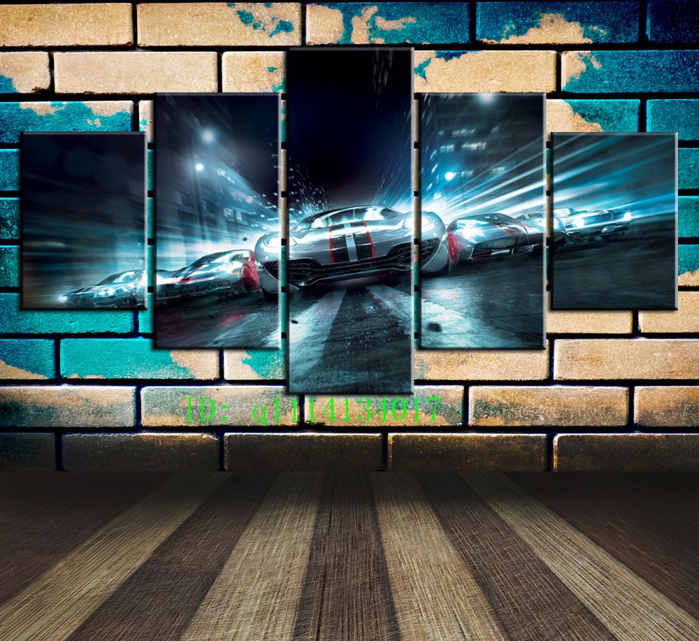 Grid II Style Name Video Game,Canvas Prints Wall Art Oil Painting Home