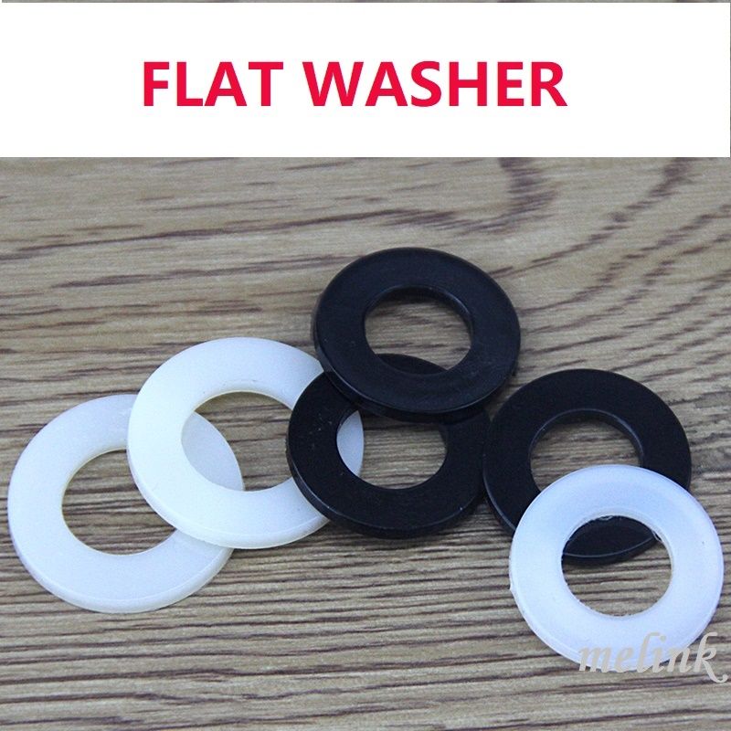 2020 Plain Washer Polyamide PA66 Nylon Gasket Flat Washer Ring Wholesale From Melink, 18.53