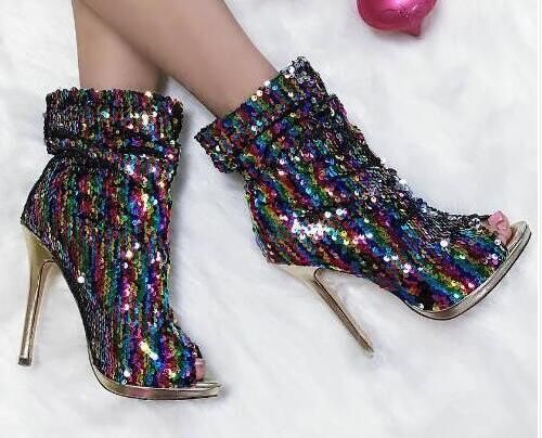 blinged out booties