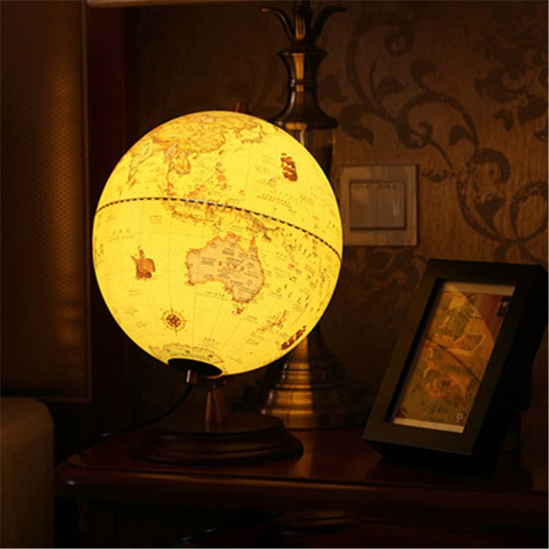 2018 American Vintage Led Globe Table Desk Lamp Home School Office 2018 American Vintage Led Globe Table Desk Lamp Home School Office Student Child Creative Geographical World Map Light Decor From Zhanhualighting