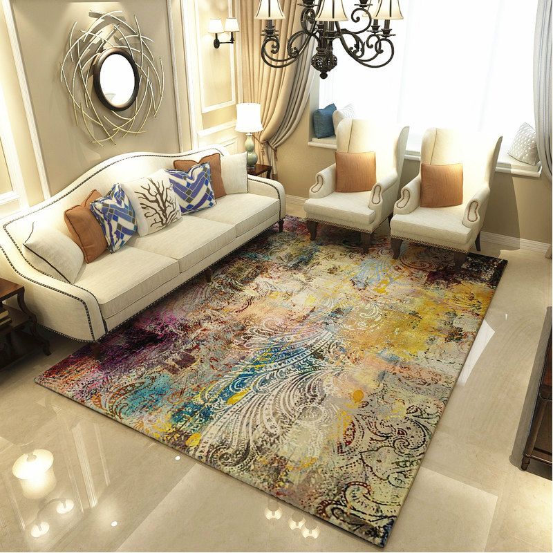 Modern Art Carpets For Living Room Abstract Area Rugs Bedroom Home Decor Coffee Table Floor Mat Srudy Carpet Cloakroom Rug Blanket