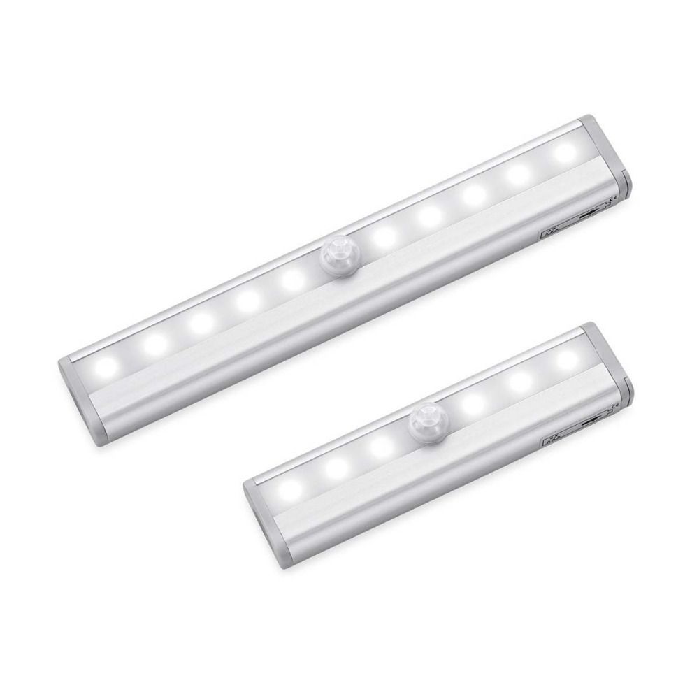 Led Under Cabinet Light Pir Motion Sensor Lamp 6 10 Leds 98 190mm Led Under Cabinet Light Pir Motion Sensor Lamp 6 10 Leds 98 190mm Lighting For Wardrobe Cupboard Closet Kitchen Night 12v Lights Desk