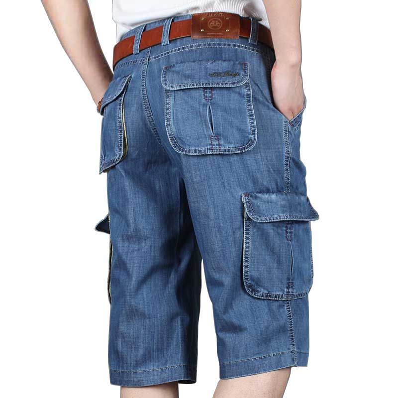 2020 Summer New Brand Mens Jeans Denim Shorts Cotton Cargo Shorts Big ...