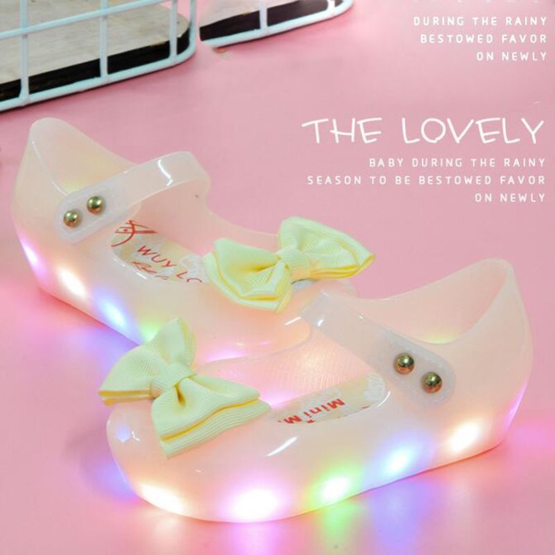 light up jelly sandals