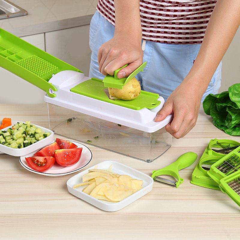 2019 Set Kitchen Tools Multi Fuction Vegetables Cutter Food Chopper 2019 Set Kitchen Tools Multi Fuction Vegetables Cutter Food Chopper Slicer Fruits Ler Salad Machine Fast From Famoushome 8 92 Dhgate Com