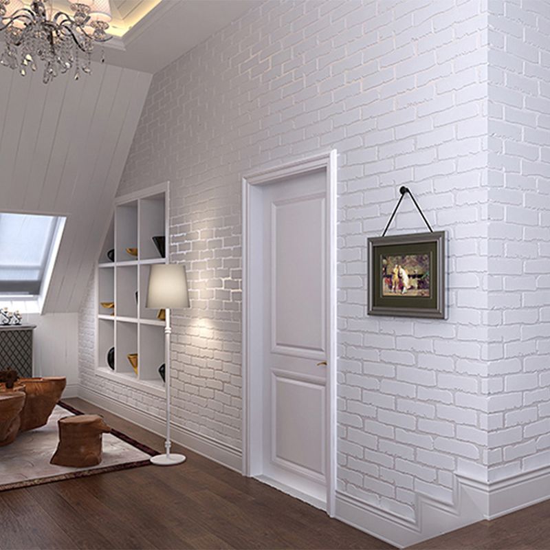 Self Adhesive Wallpaper Modern White Brick Wall Sticker Living Room Self Adhesive Wallpaper Modern White Brick Wall Sticker Living Room Kids Bedroom Home Decor Pvc Waterproof Vinyl Paper Roll Wallpapert Wide Desktop