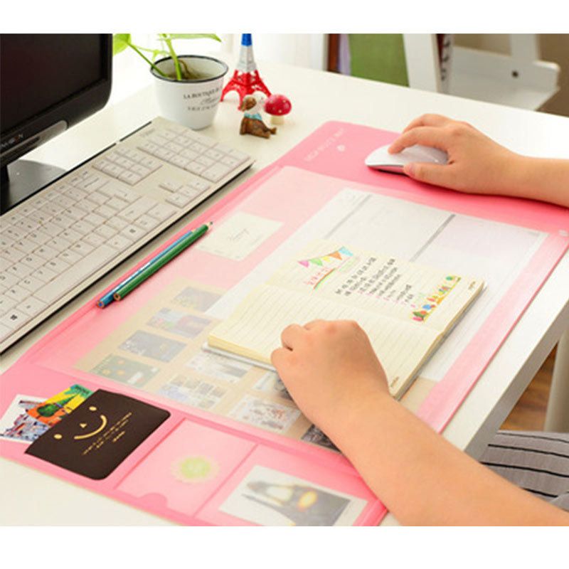 4 Colors Big Capacity Korea Stationery Multi Function Desk Pad 4 Colors Big Capacity Korea Stationery Multi Function Desk Pad Organizer Storage Set Protect Wrist Warmth Free