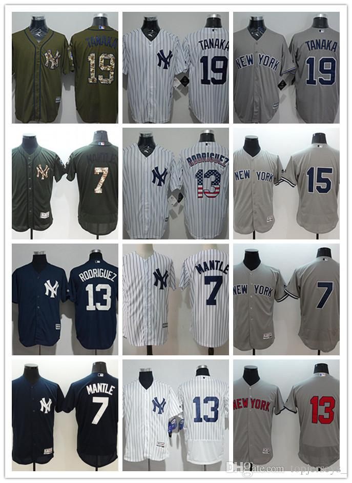 2019 Custom Men Women Youth Ny Yankees Jersey 7 Mickey Mantle 13