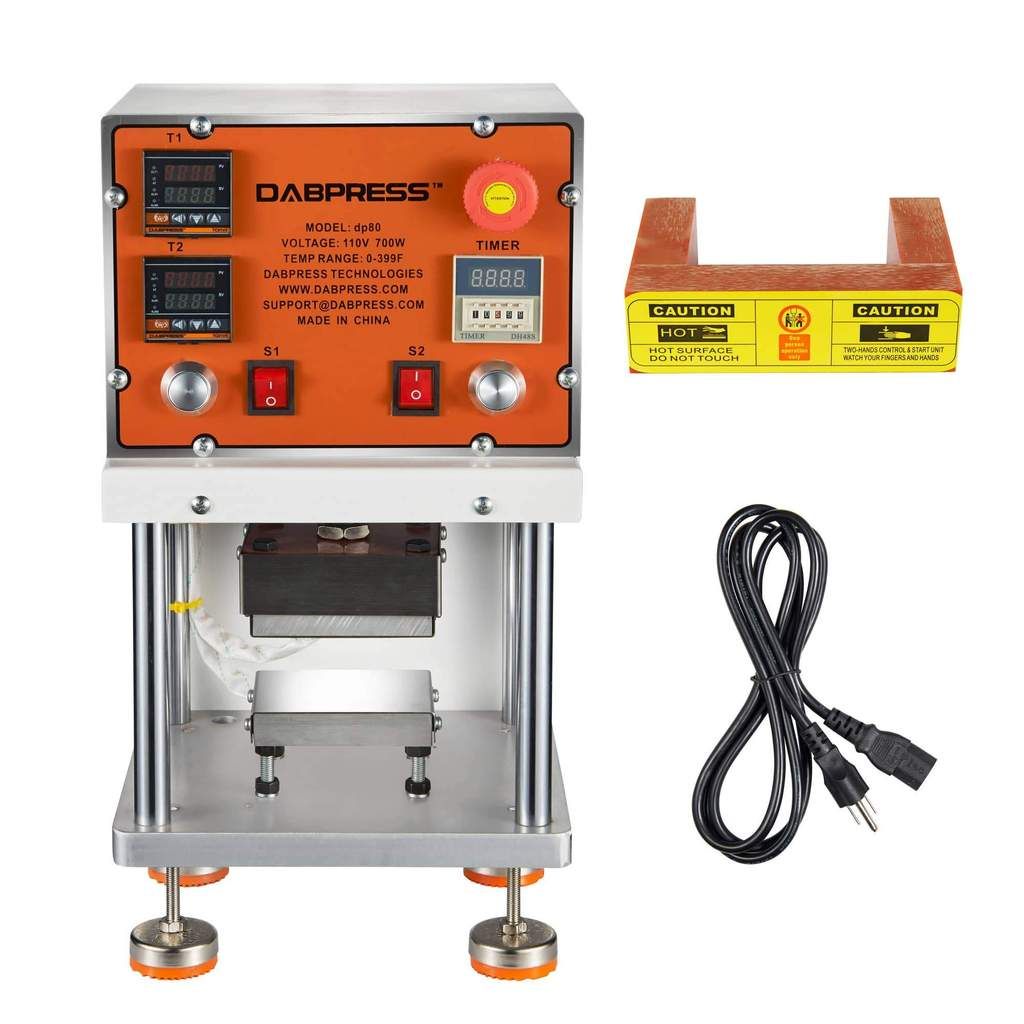 Dabpress Dp80 Best DIY 6061 Pneumatic Rosin Press Kits With PID Controller Dual Heating Plates