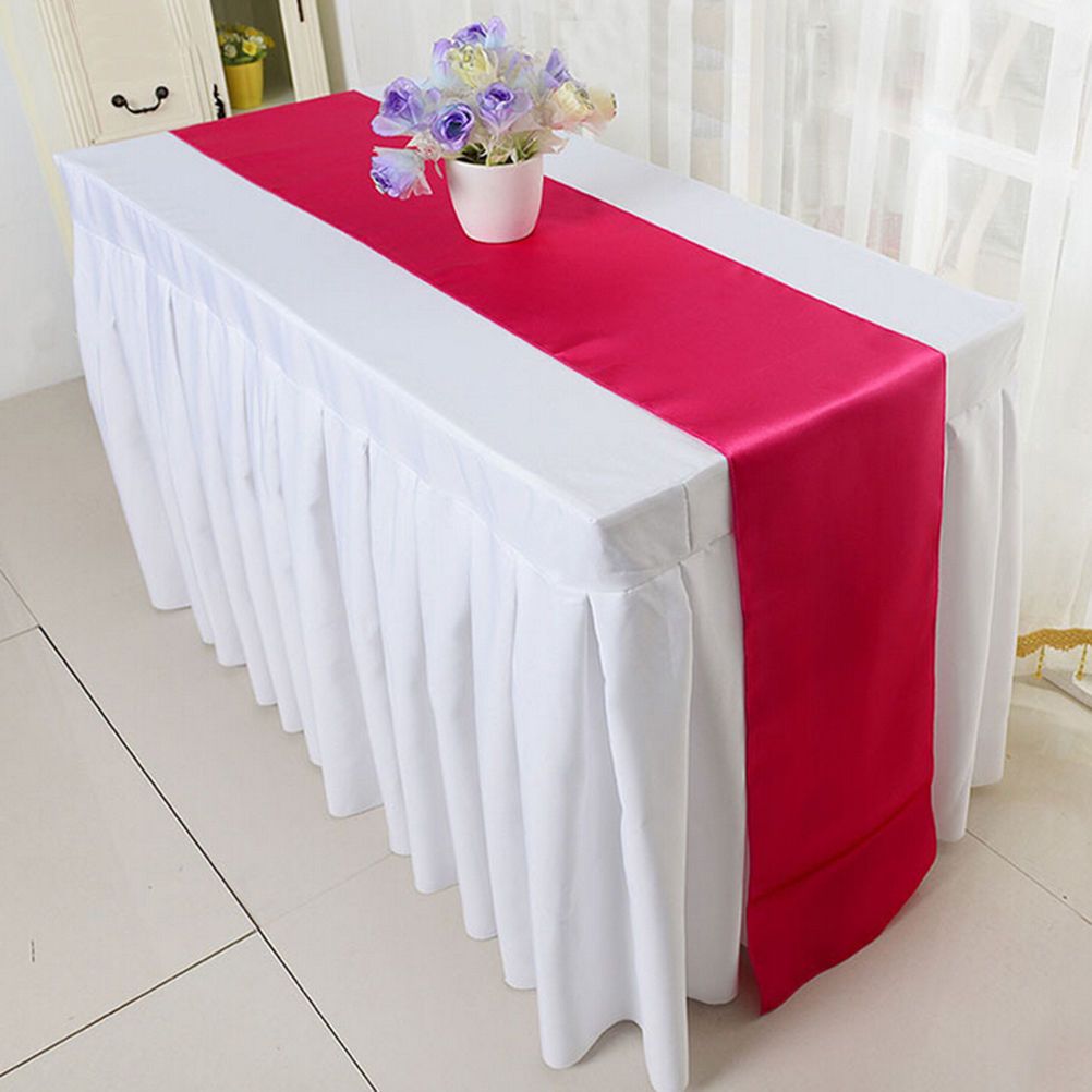 Table Runners Solid Satin Polyester Ribbon Rustic Home Decoration Table Runners Solid Satin Polyester Ribbon Rustic Home Decoration Whole Burdy Runner Burlap From Lantor