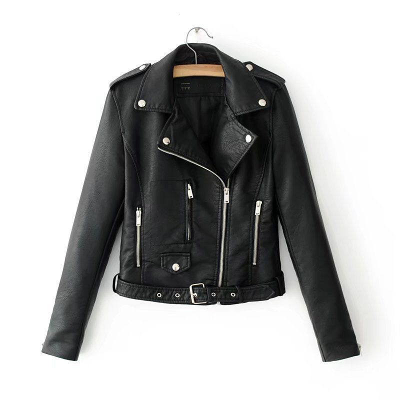 Pigwish 2018 New Autumn High Fashion Street Women Short Pu Faux Pigwish 2018 New Autumn High Fashion Street Women Short Pu Faux Leather Jacket Zipper Bright Las Basic Jackets Outerwear Coat With 40 0 Piece On