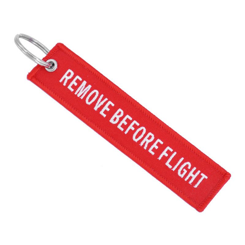 Buy Dropship Products Of Keychain REMOVE BEFORE FLIGHT Embroidered