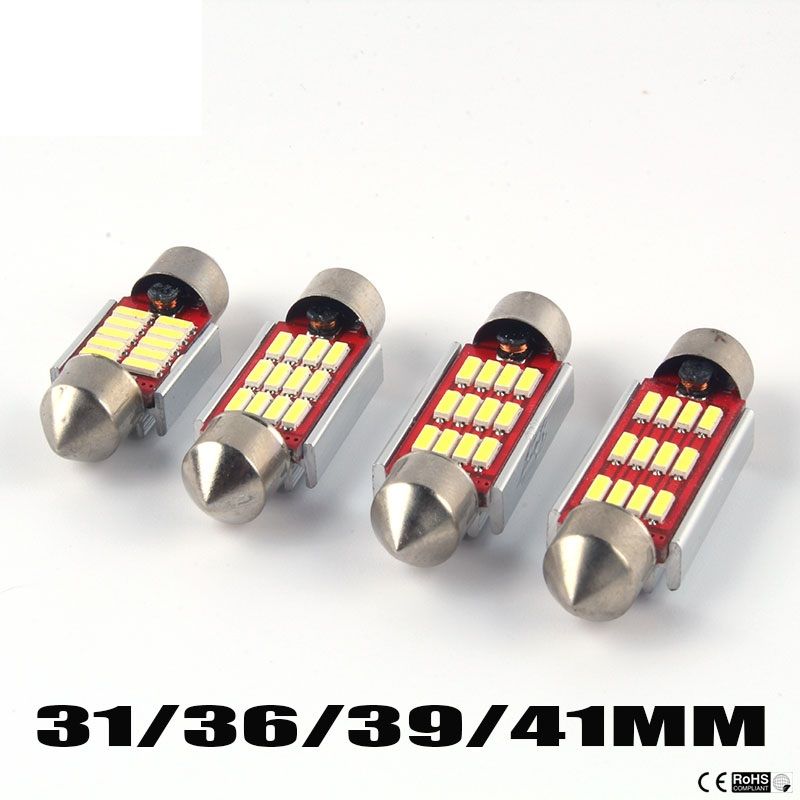Led Festoon 31mm 36mm 39mm 41mm Led Dome Light 12smd 4014 Led Canbus Car Interior Light C5w Bulbs License Plate Lights 12v From Vivian Astra 0 41 Dhgate Com