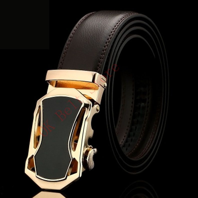 2018 Hot Sale Fashion Mens Belts For Men Brand Leather Belt Cowskin Automatic Buckle Business ...