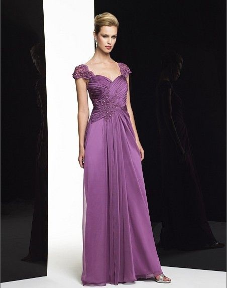 purple gown design