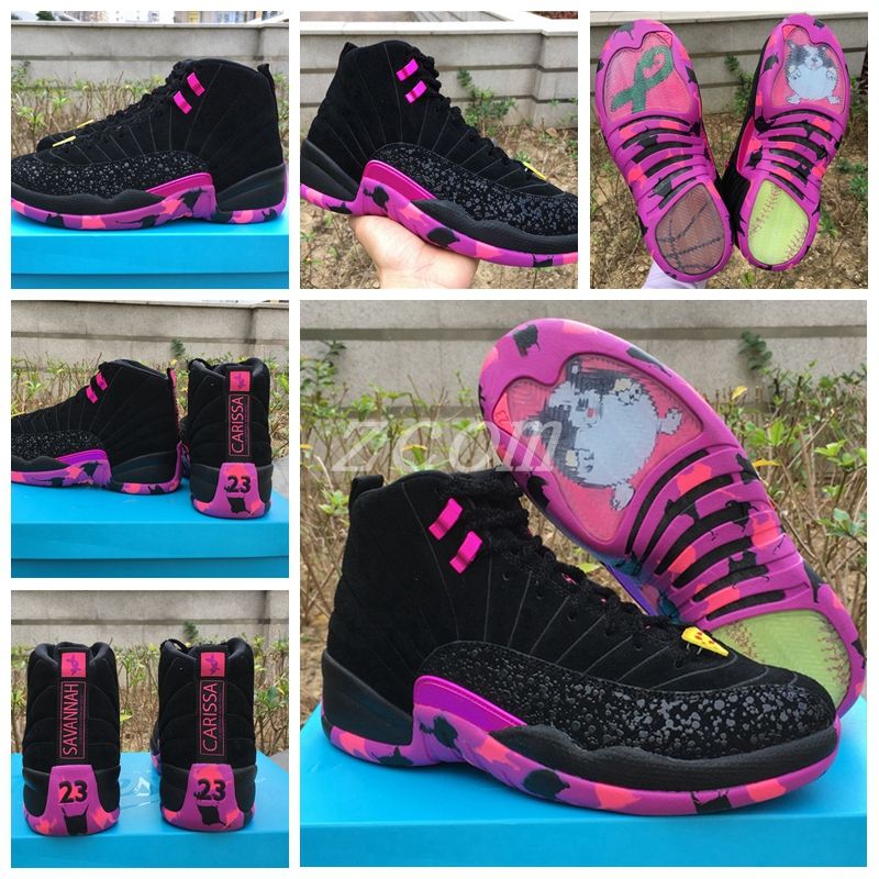 black and pink 12s 2018