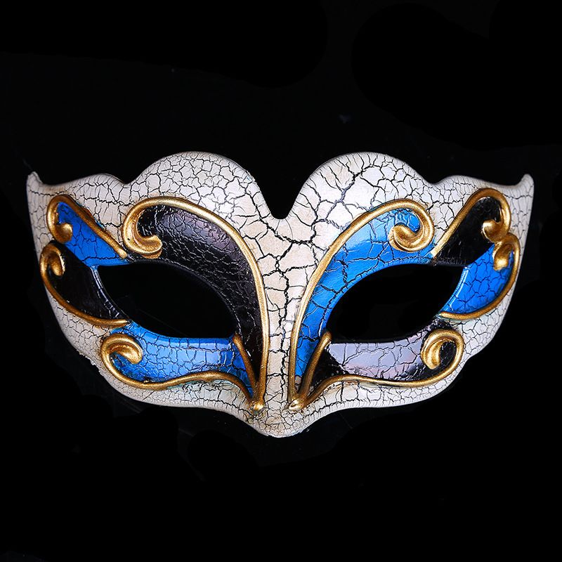 New Arrival Lady Masquerade Mask Adult Plastic Crackle Ball Prom Masks Halloween