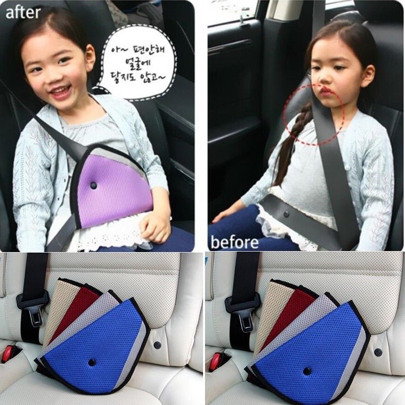 Children Car Seat Belt Holder Child Regulator Mesh Triangle Safety Comfort Baby Ffa363 9styles Belts Accessories