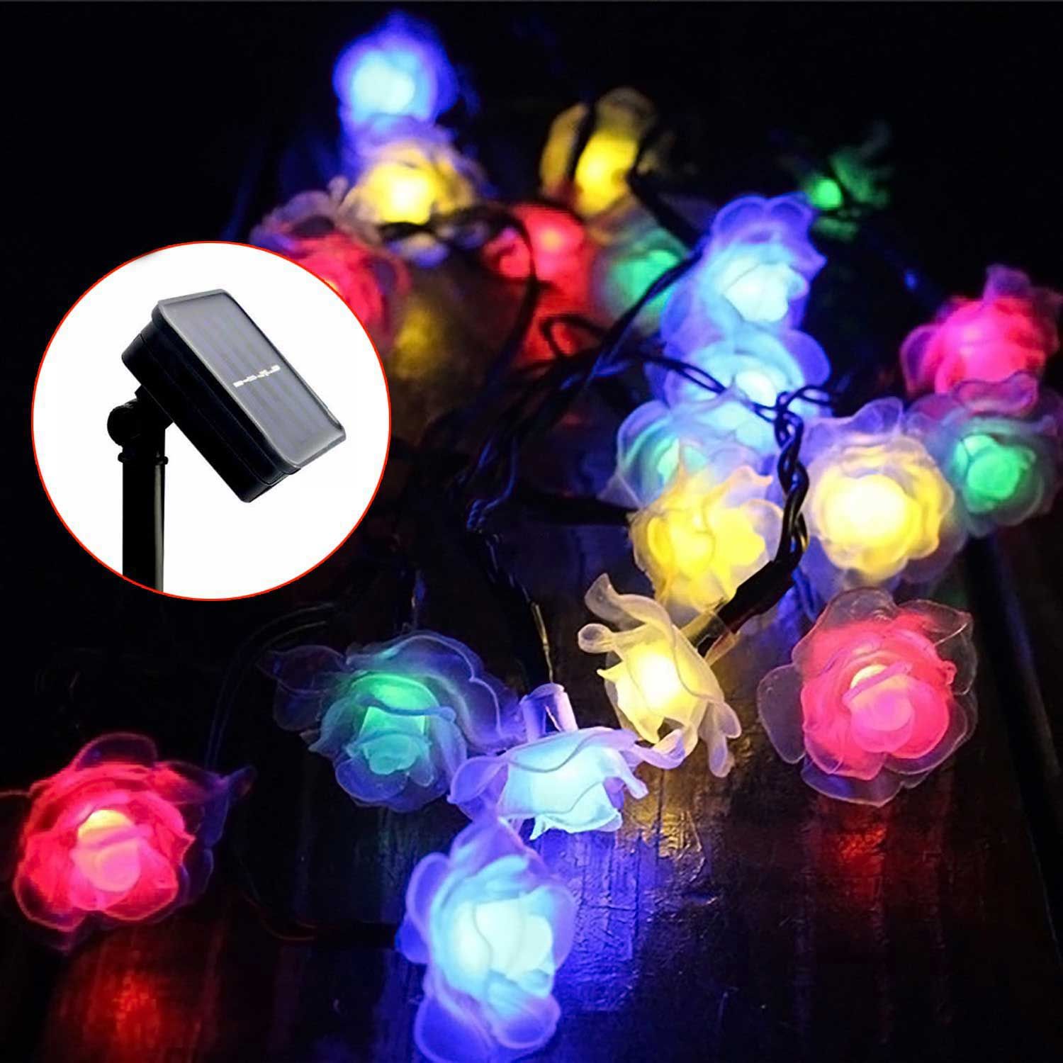 Solar Fairy Lights 30led Rose Flower String Light Wedding Room Solar Fairy Lights 30led Rose Flower String Light Wedding Room Garden Xmas Decor With 9 72 Piece On Euroleague S