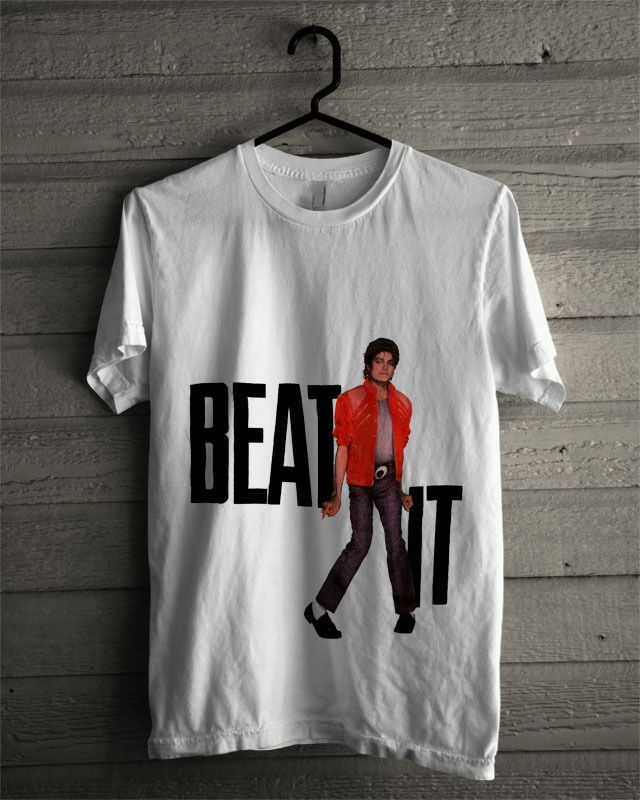 Vintage Tshirt 1984 Michael Jackson Beat It Shirt All Size Reprint Now T Shirts Deal With It T ...