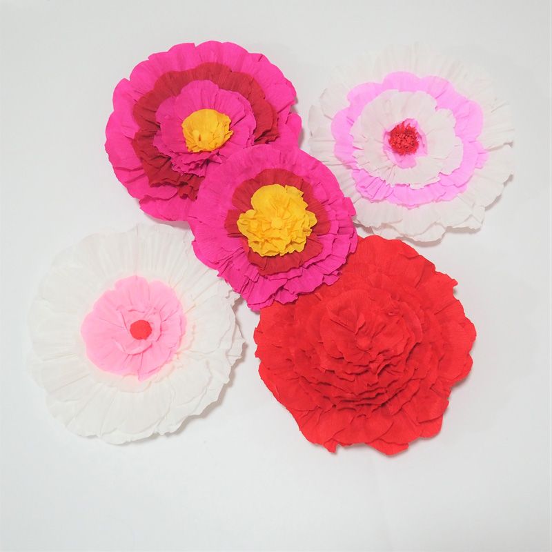 2019 giant crepe paper flowers for wedding event backdrop decor giant crepe paper flower