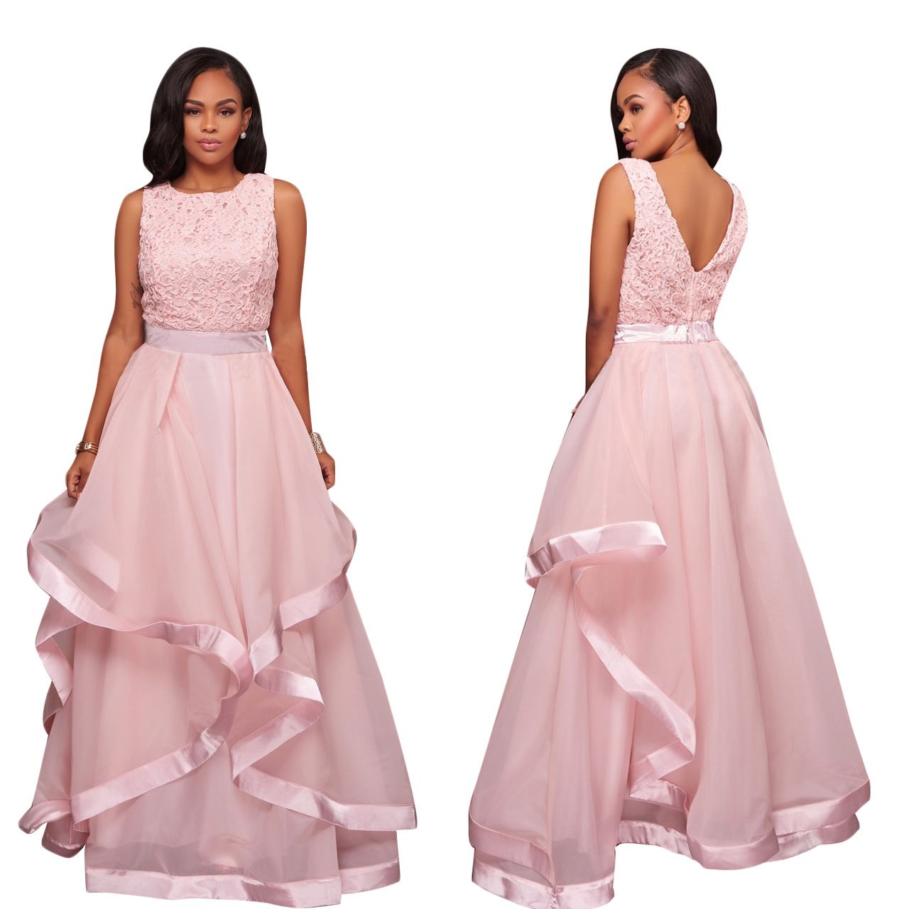 Balakie Girl Lace Dress Long Sleeve Formal Princess Dress Outfits