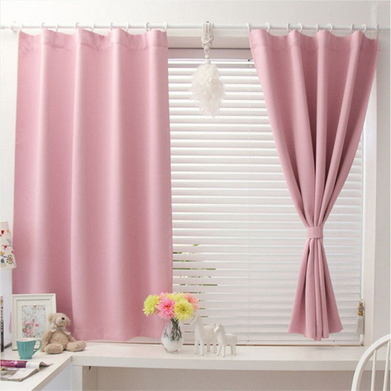 Modern And Simple Curtains For Kitchen Balcony New Korean Solid
